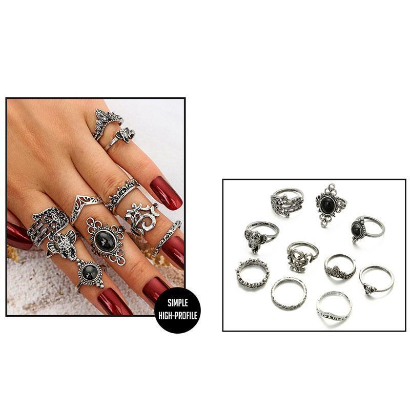 loomrack Vintage Bohemian Ring Sets Rings