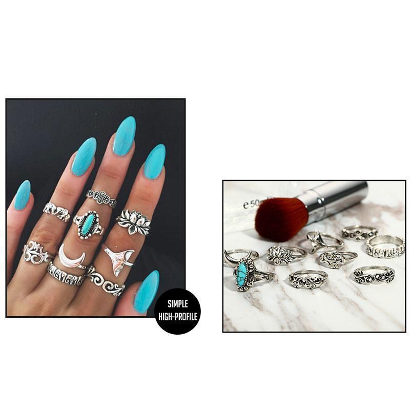 loomrack Vintage Bohemian Ring Sets Rings