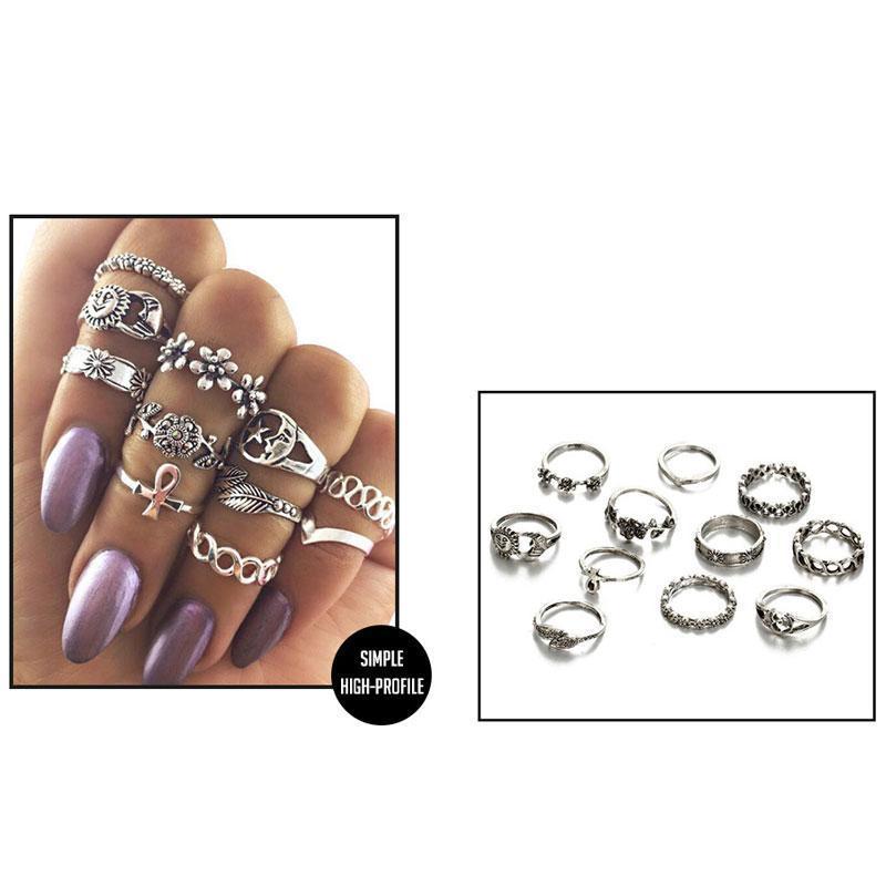 loomrack Vintage Bohemian Ring Sets Rings