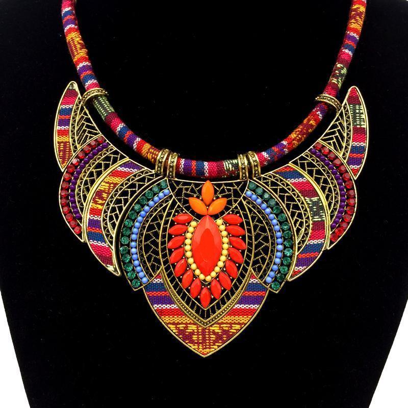 loomrack Vintage Bohemian Tribal Choker Choker Necklaces