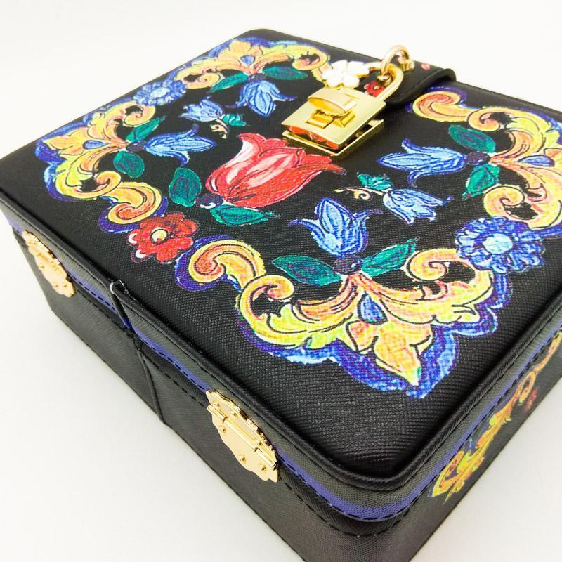 loomrack Vintage Floral Ceramic Top Handle Bag Top-Handle Bags