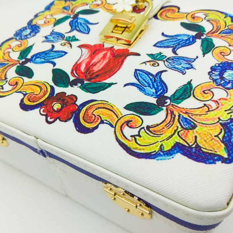 loomrack Vintage Floral Ceramic Top Handle Bag Top-Handle Bags