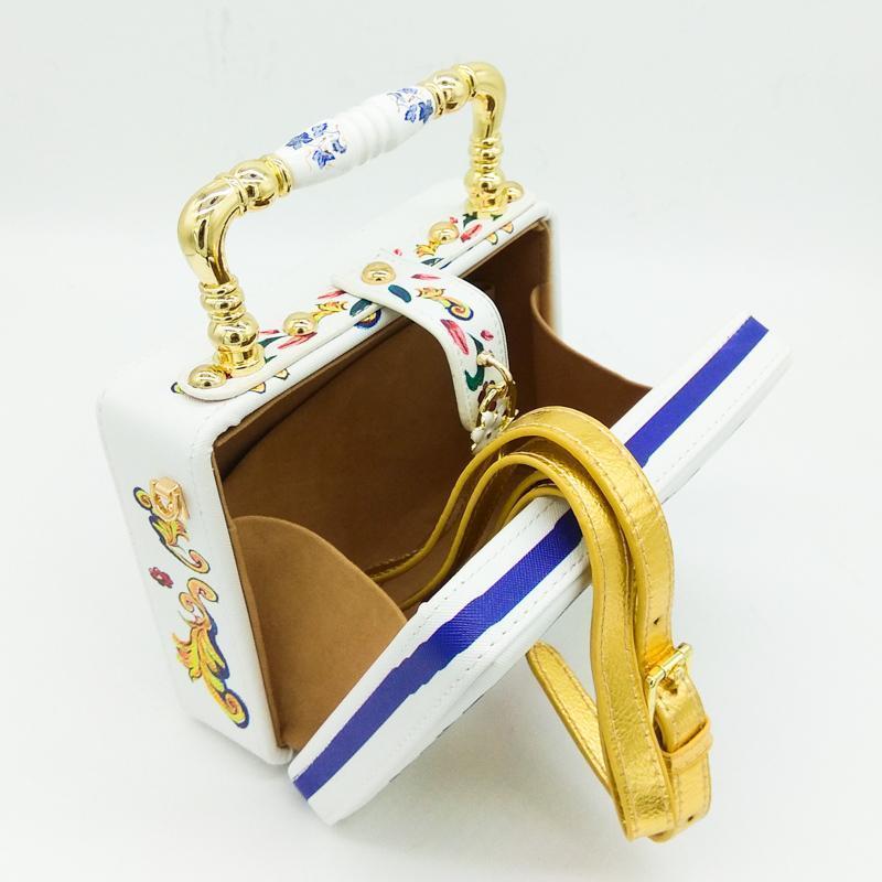 loomrack Vintage Floral Ceramic Top Handle Bag Top-Handle Bags