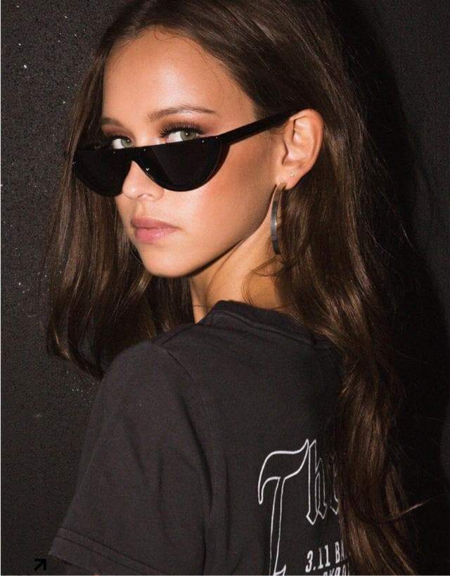 loomrack Vintage Half Frame Small Sunglasses Sunglasses