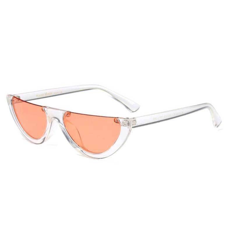 loomrack Vintage Half Frame Small Sunglasses Sunglasses clear orange