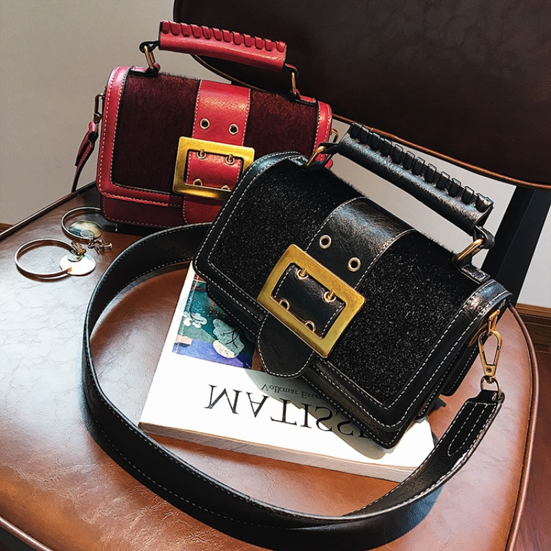 loomrack Vintage Leopard Crossbody Flap Bag with Top Handle Cross Body Bags