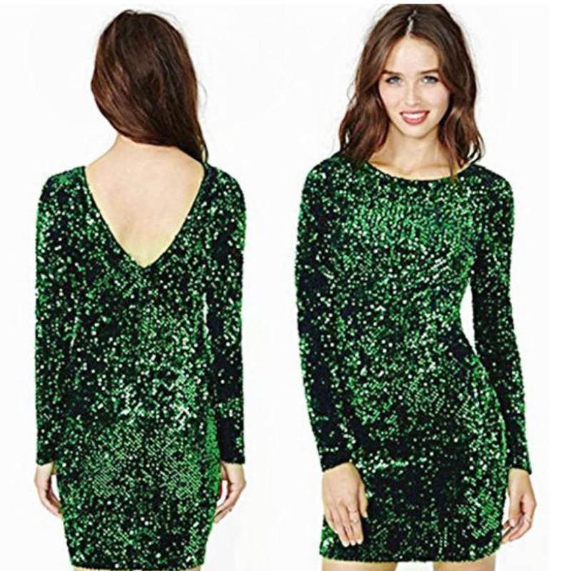 loomrack Vintage Long Sleeve Sequin Dress Girl's Dresses