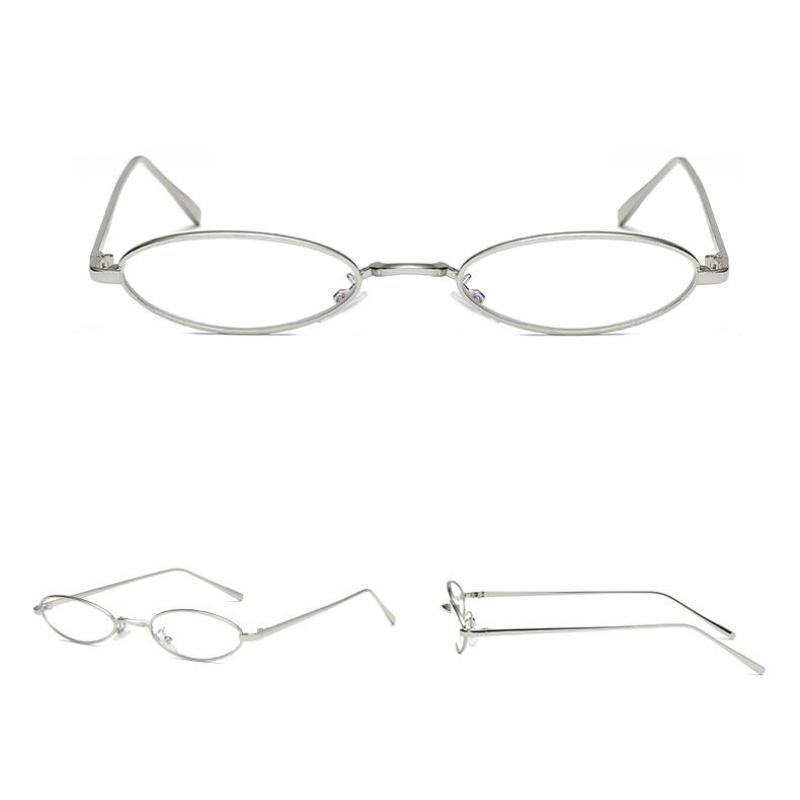 loomrack Vintage Micro Metal Oval Frame Sunglasses Sunglasses