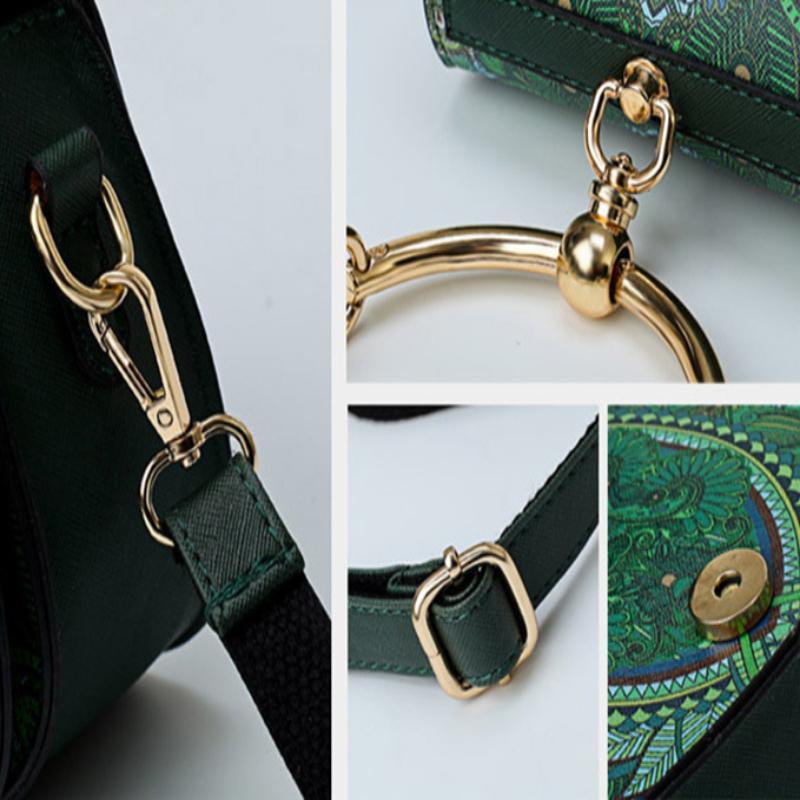 loomrack Vintage Round Handle Bohemian Fashionista Bag Top-Handle Bags