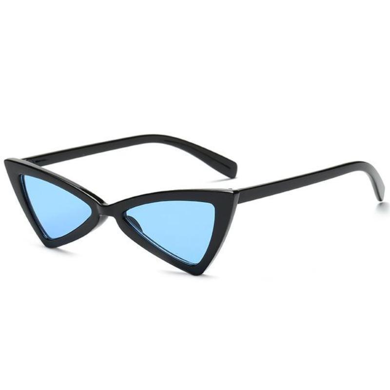 loomrack Vintage Triangle Retro Sunglasses Sunglasses Black Frame Blue