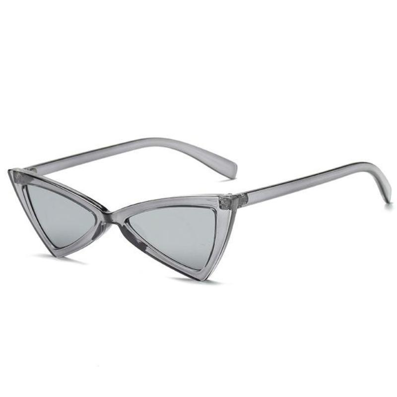 loomrack Vintage Triangle Retro Sunglasses Sunglasses Gray Frame Silver