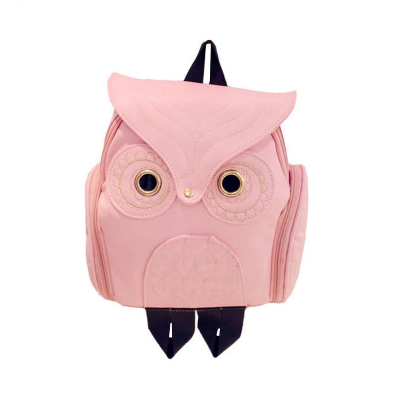 loomrack Whimsy Owl Embossed School Bag Backpacks