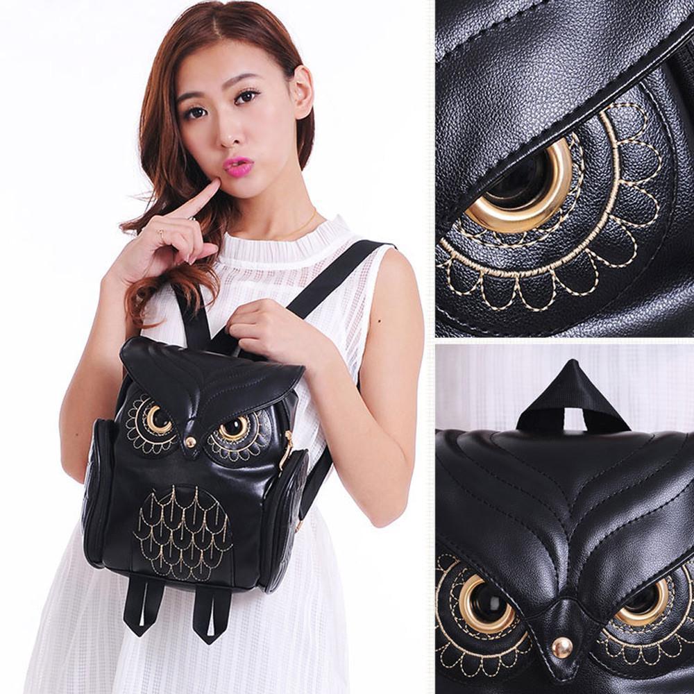 loomrack Whimsy Owl Embossed School Bag Backpacks