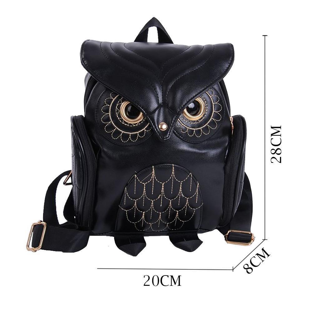 loomrack Whimsy Owl Embossed School Bag Backpacks