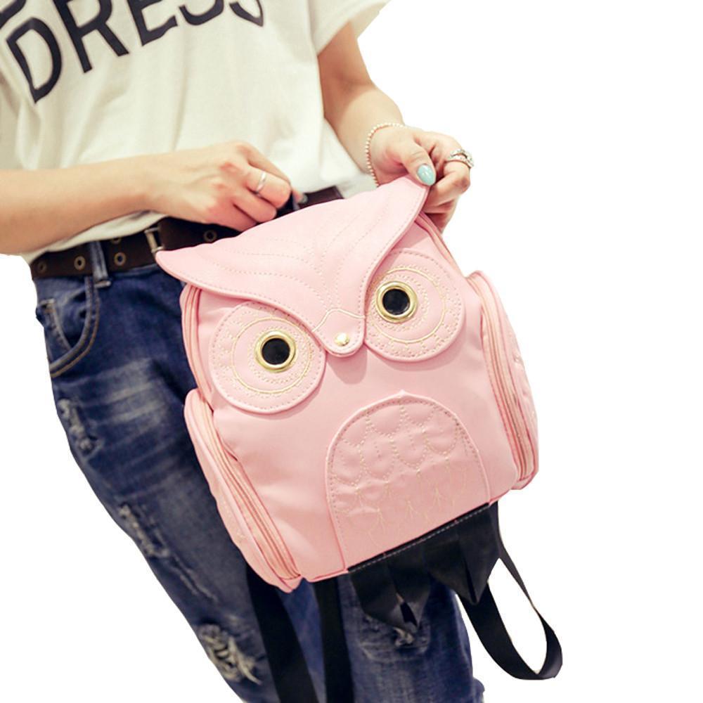 loomrack Whimsy Owl Embossed School Bag Backpacks