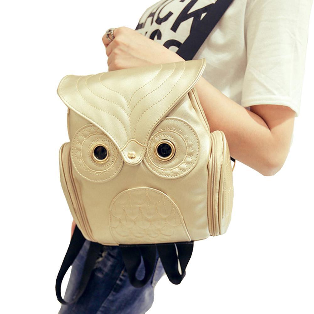 loomrack Whimsy Owl Embossed School Bag Backpacks