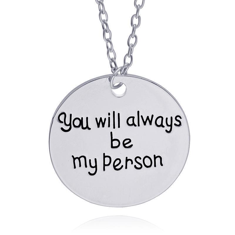 loomrack You're my Person Necklace Set of 2 Pendant Necklaces