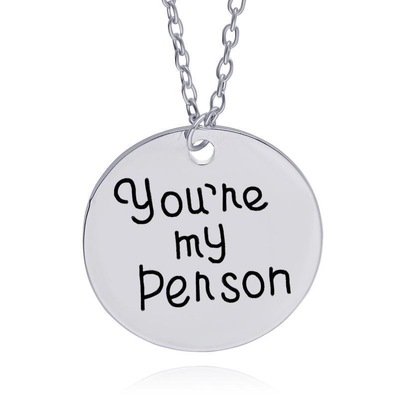 loomrack You're my Person Necklace Set of 2 Pendant Necklaces