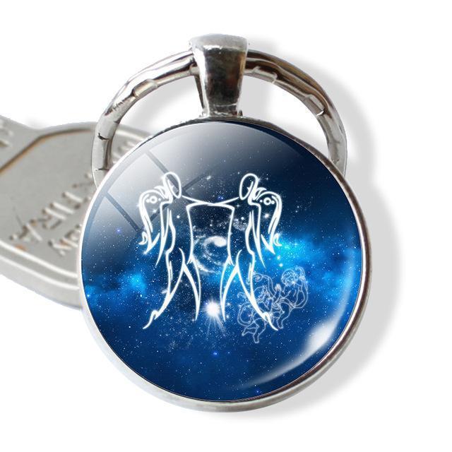 loomrack Zodiac Sign Keyrings Key Chains Gemini