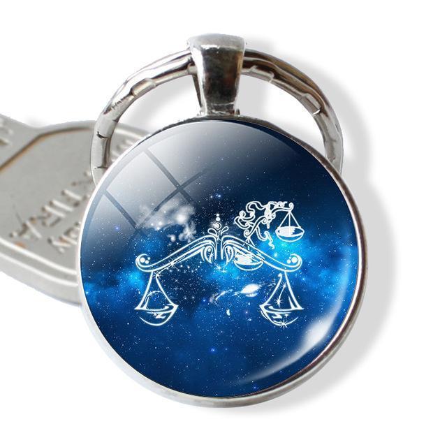 loomrack Zodiac Sign Keyrings Key Chains Libra