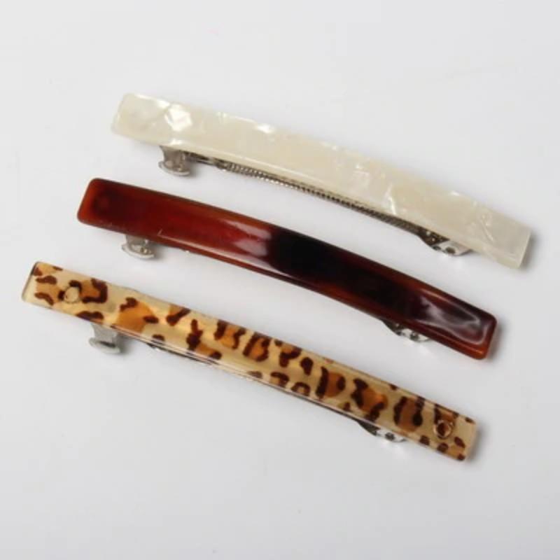 Minimalistic Acrylic Hair Clip Barrettes HairClips A Color