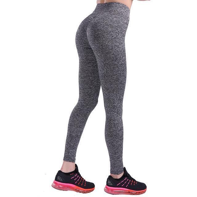 No Pain, No Gain Push Up Breathable Leggings Leggings Deep Gray / S