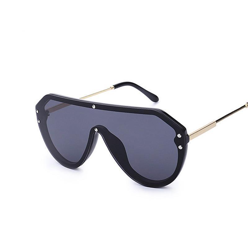 Oversized Mirrored Sunglasses Sunglasses C1