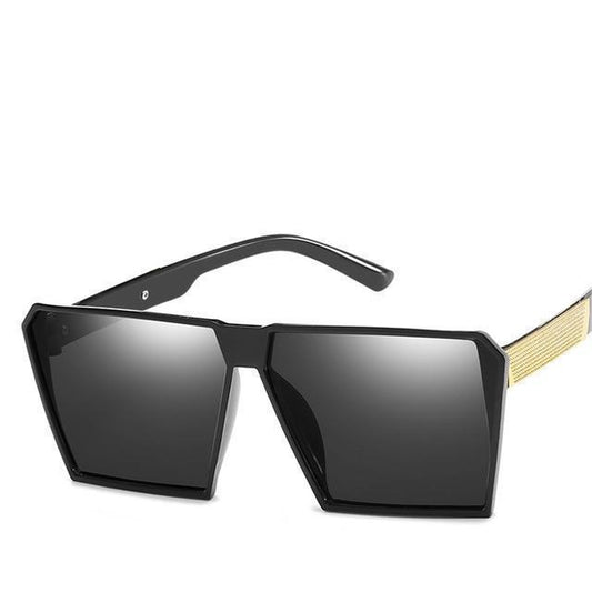 Oversized Reflective Square Sunglasses Sunglasses C1