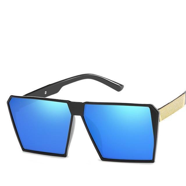 Oversized Reflective Square Sunglasses Sunglasses C3