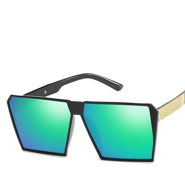 Oversized Reflective Square Sunglasses Sunglasses C5