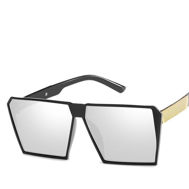 Oversized Reflective Square Sunglasses Sunglasses C7