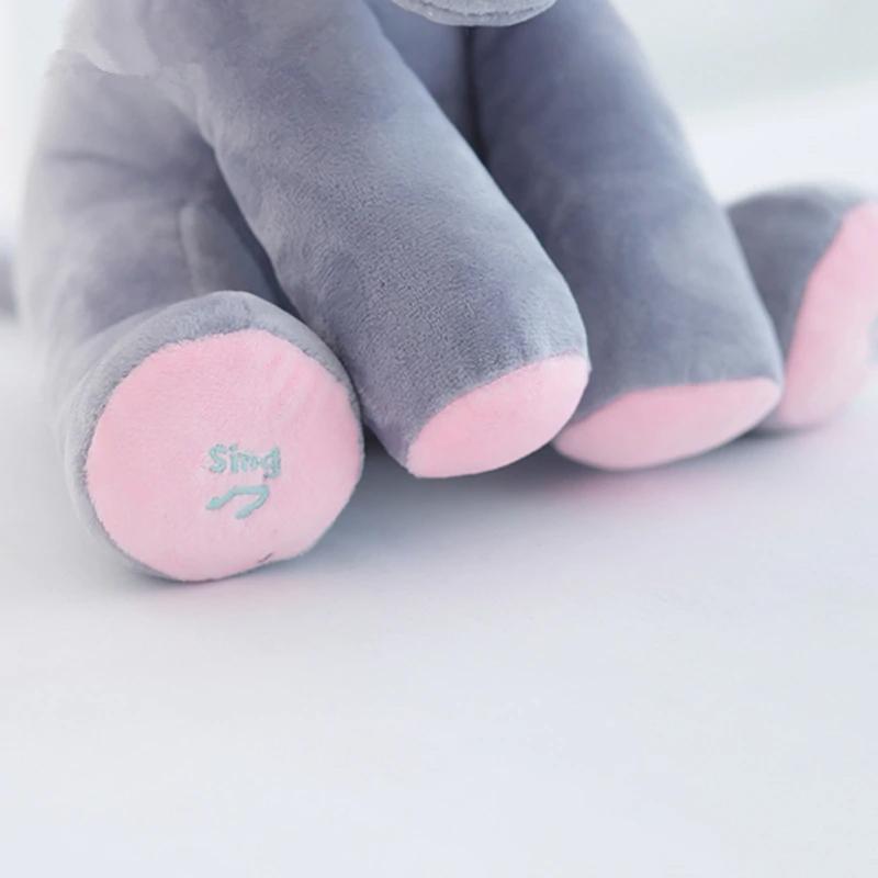 Peek A Boo Elephant Plush Doll Baby Accessories Gray