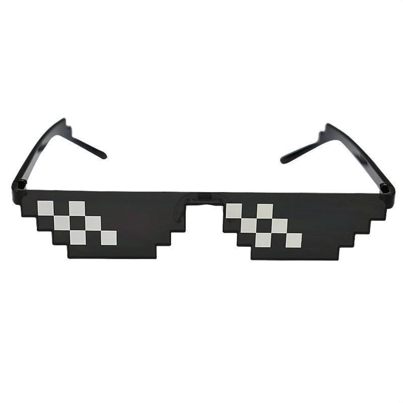 Pixelated Tile Small Lens Night Life Festival Sunglasses Sunglasses C2