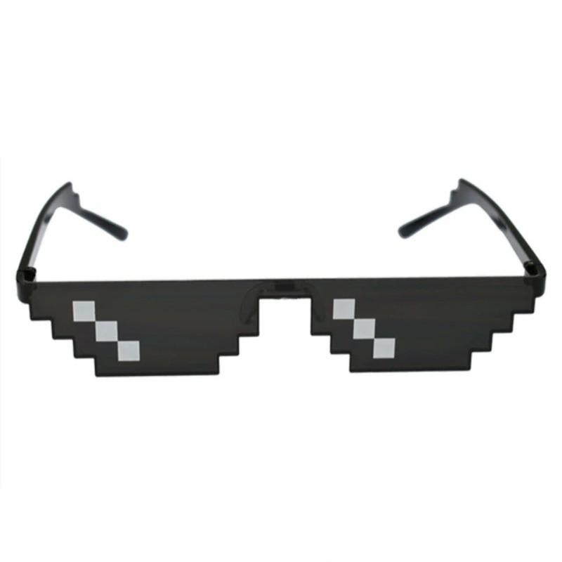 Pixelated Tile Small Lens Night Life Festival Sunglasses Sunglasses C1