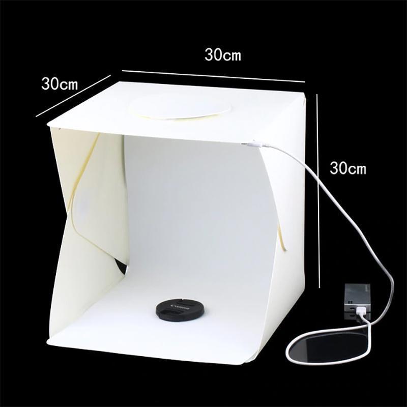 Portable LED Studio Lightbox Lights Medium (30 x 30 x 30cm)