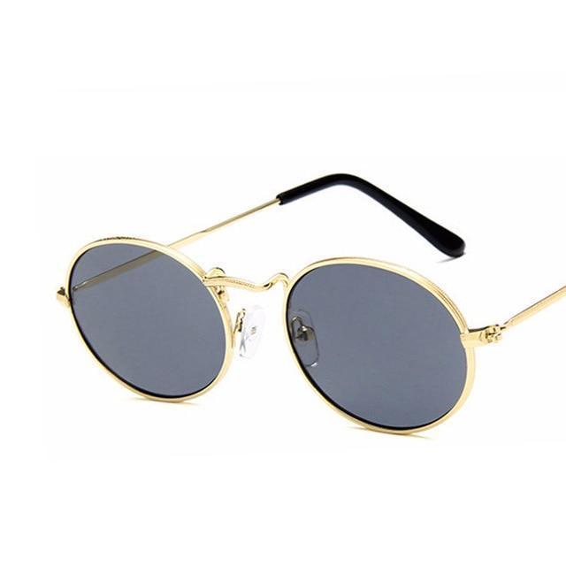 Retro Hipster Oval Sunglasses Sunglasses C1