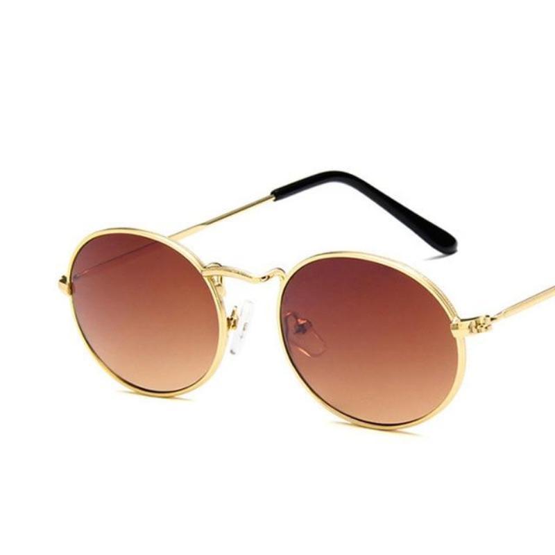 Retro Hipster Oval Sunglasses Sunglasses C3