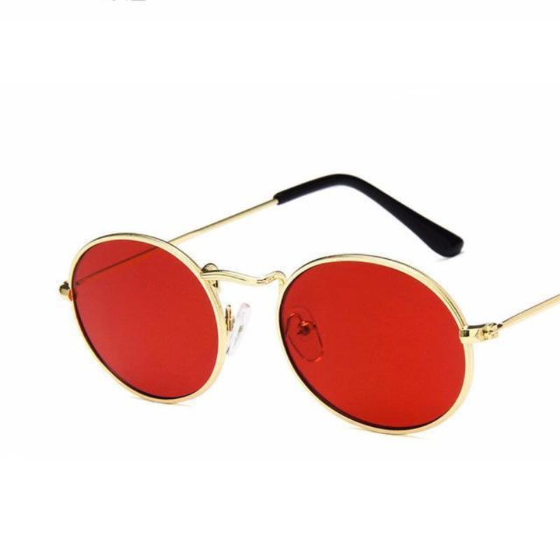 Retro Hipster Oval Sunglasses Sunglasses C4