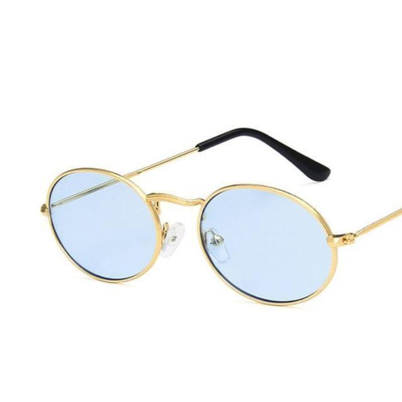 Retro Hipster Oval Sunglasses Sunglasses C8