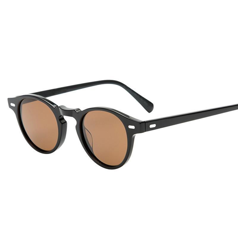 Retro Proper Round Lens Sunglasses Sunglasses C1