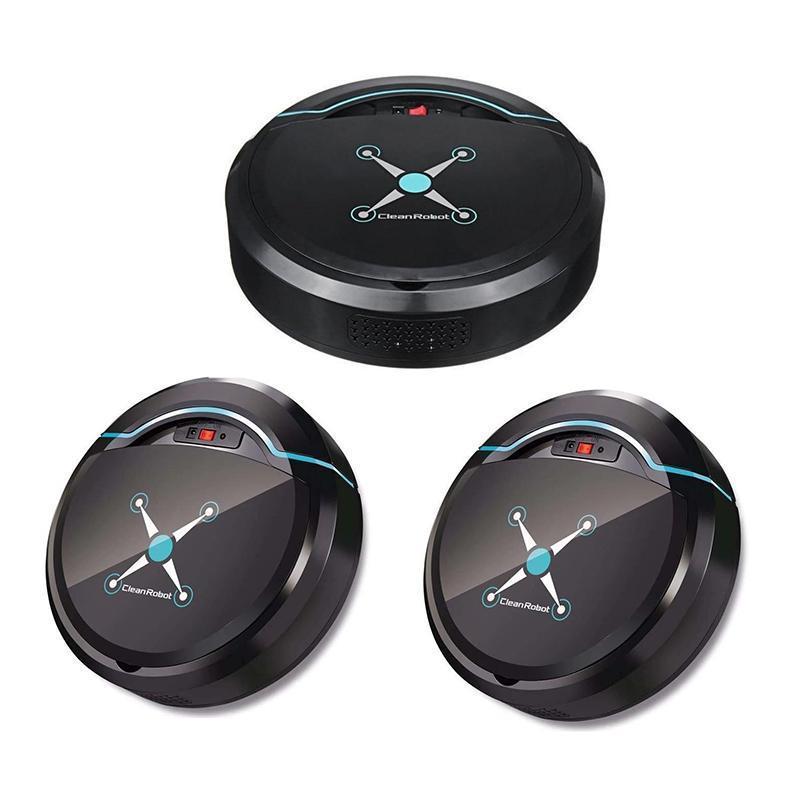 RoboBroom™ - Robotic Floor Cleaner Smart Cleaner 3pk RoboBroom™ - Black - $149.85