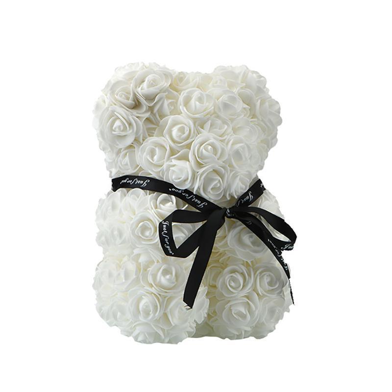 Rose Teddy Bear Home Accessories White