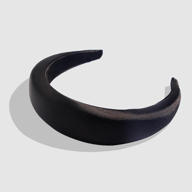 Silk Chunky Padded Headband Hair Accessories BK