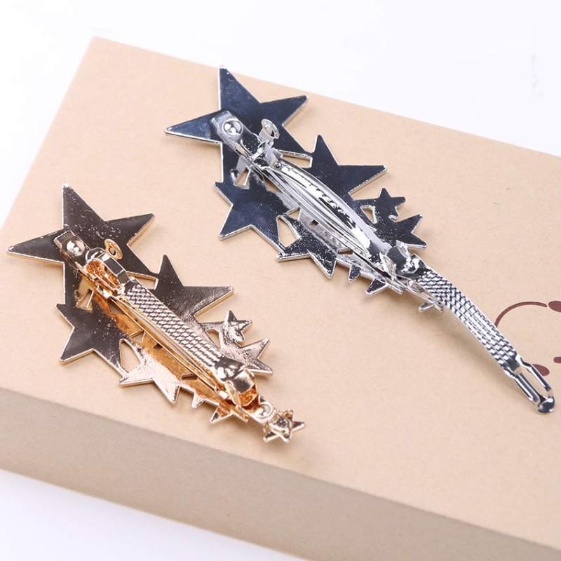 Star Barrettes Hair Clips HairClips Golden