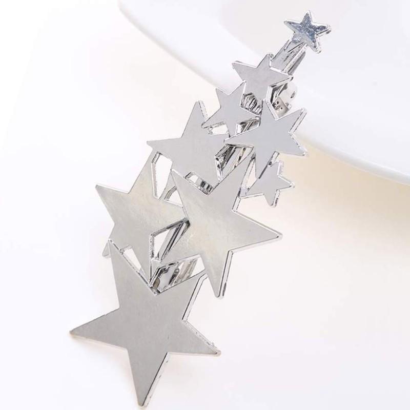 Star Barrettes Hair Clips HairClips Golden