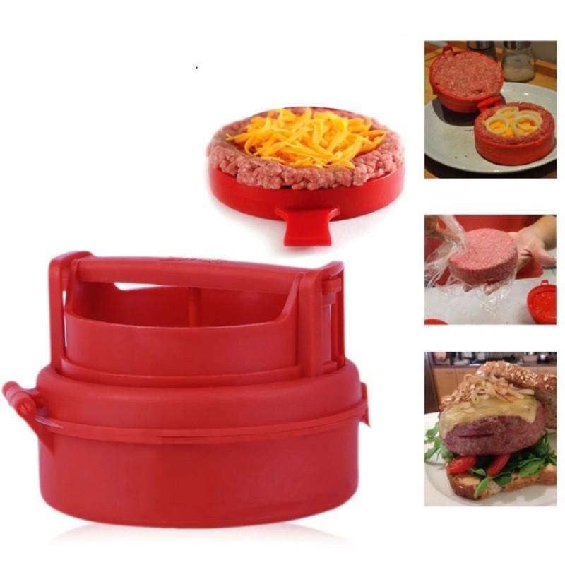 Stuffed Hamburger Maker Kitchen Red