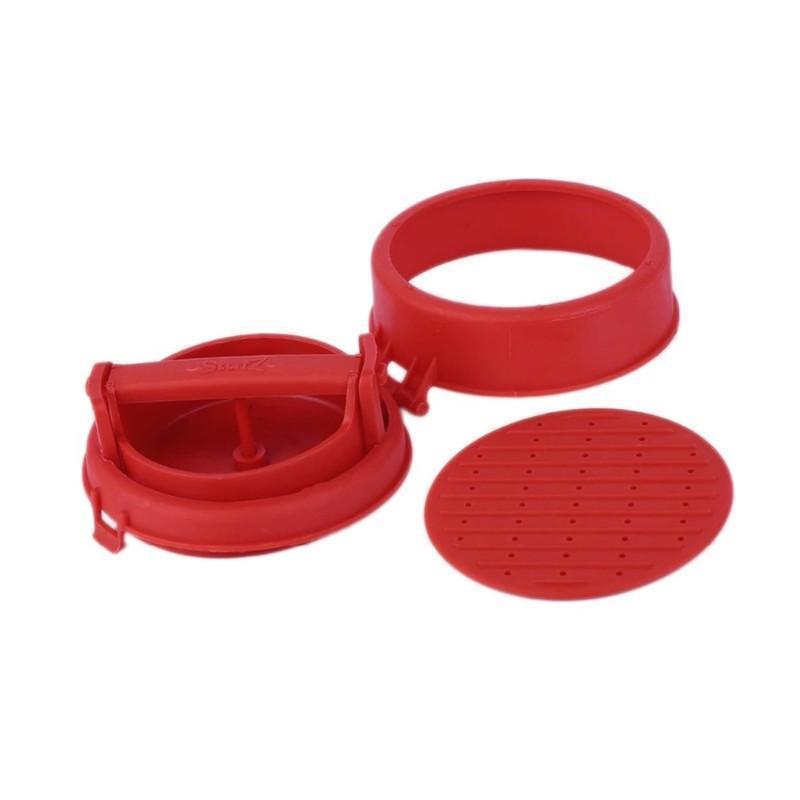 Stuffed Hamburger Maker Kitchen Red