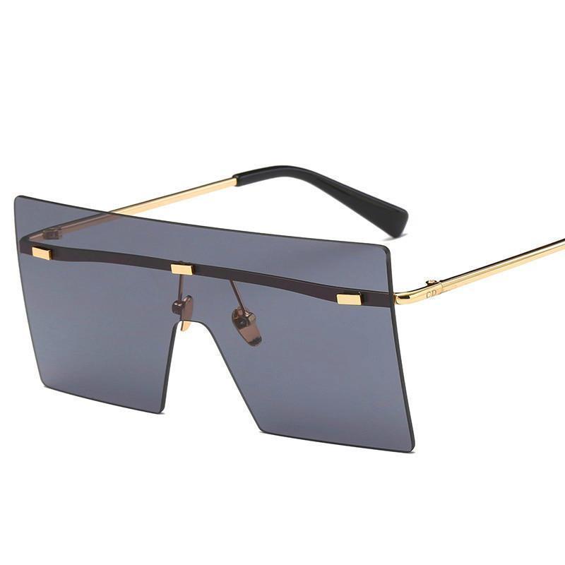 Ultra-edgy Square Flat Sunglasses Sunglasses 01