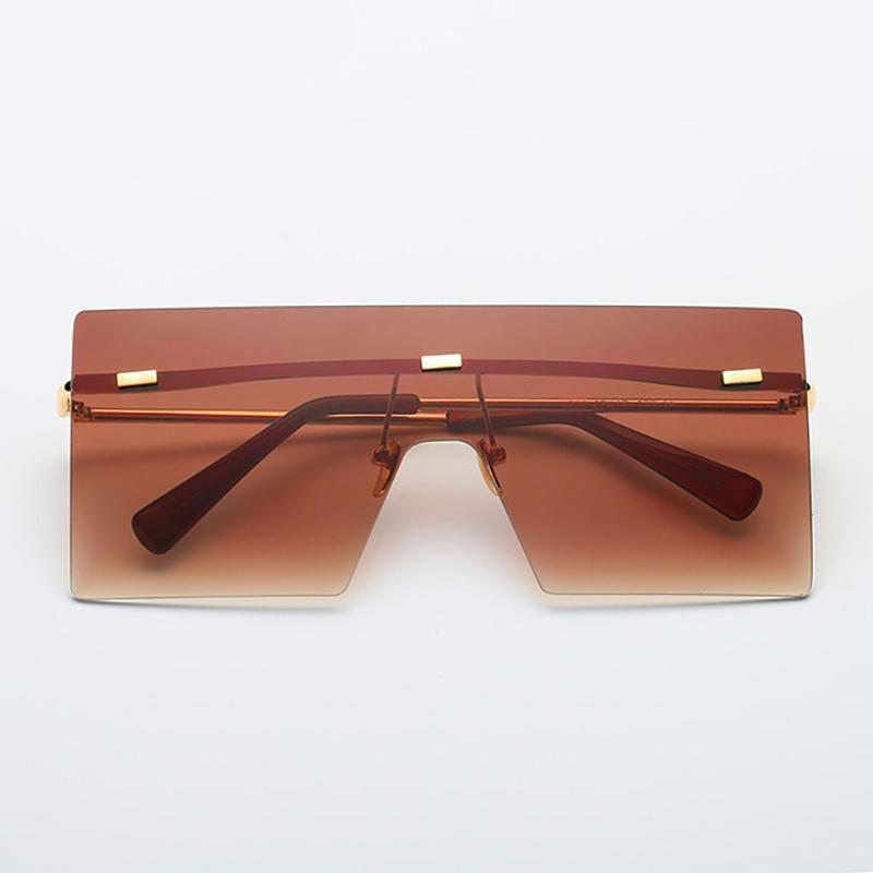 Ultra-edgy Square Flat Sunglasses Sunglasses 01