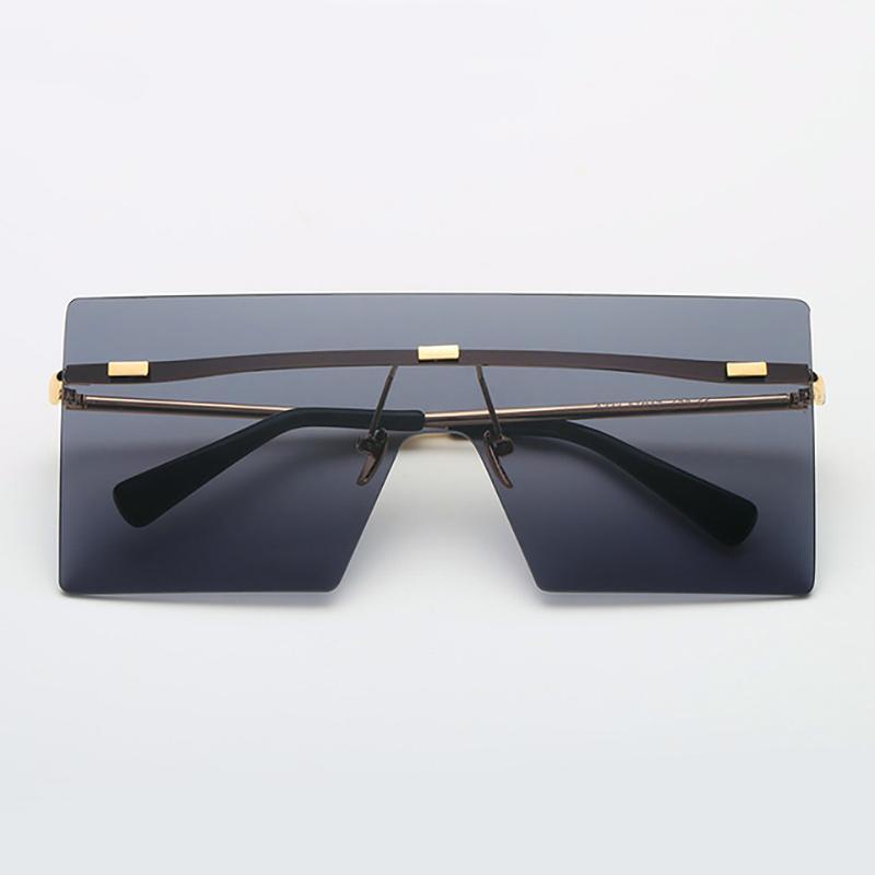 Ultra-edgy Square Flat Sunglasses Sunglasses 01